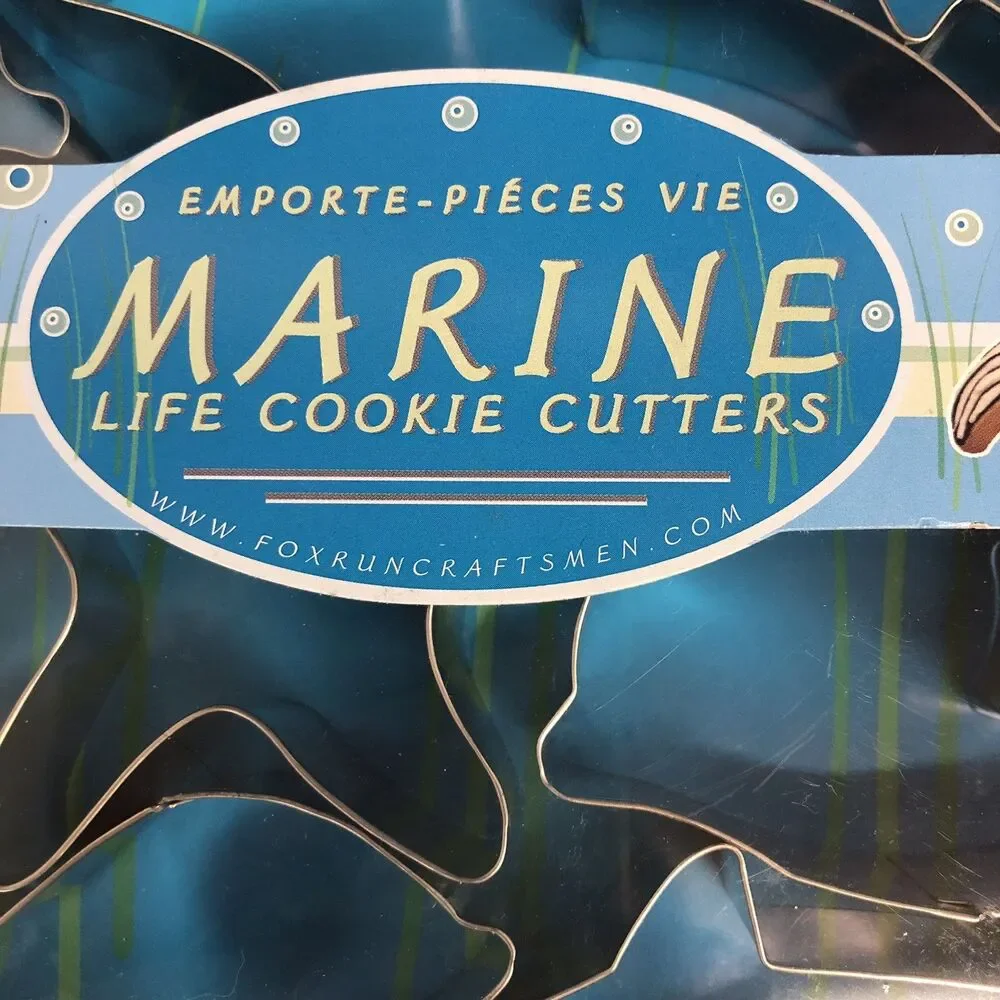 Fox Run Cookie Cutters Marine Life Starfish Fish Shark Dolphin Seahorse Seagull